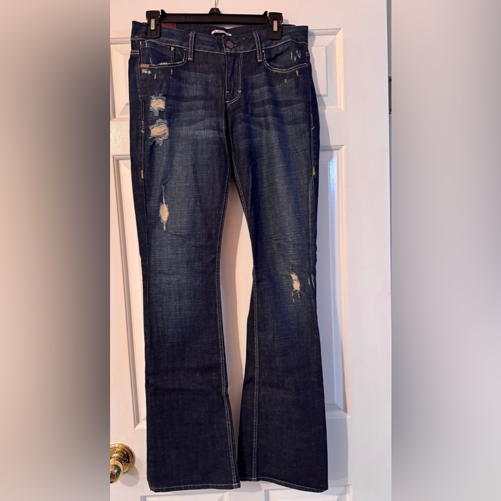 Sinclair Jeans Vassar Vintage Distressed Bootcut EUC 28